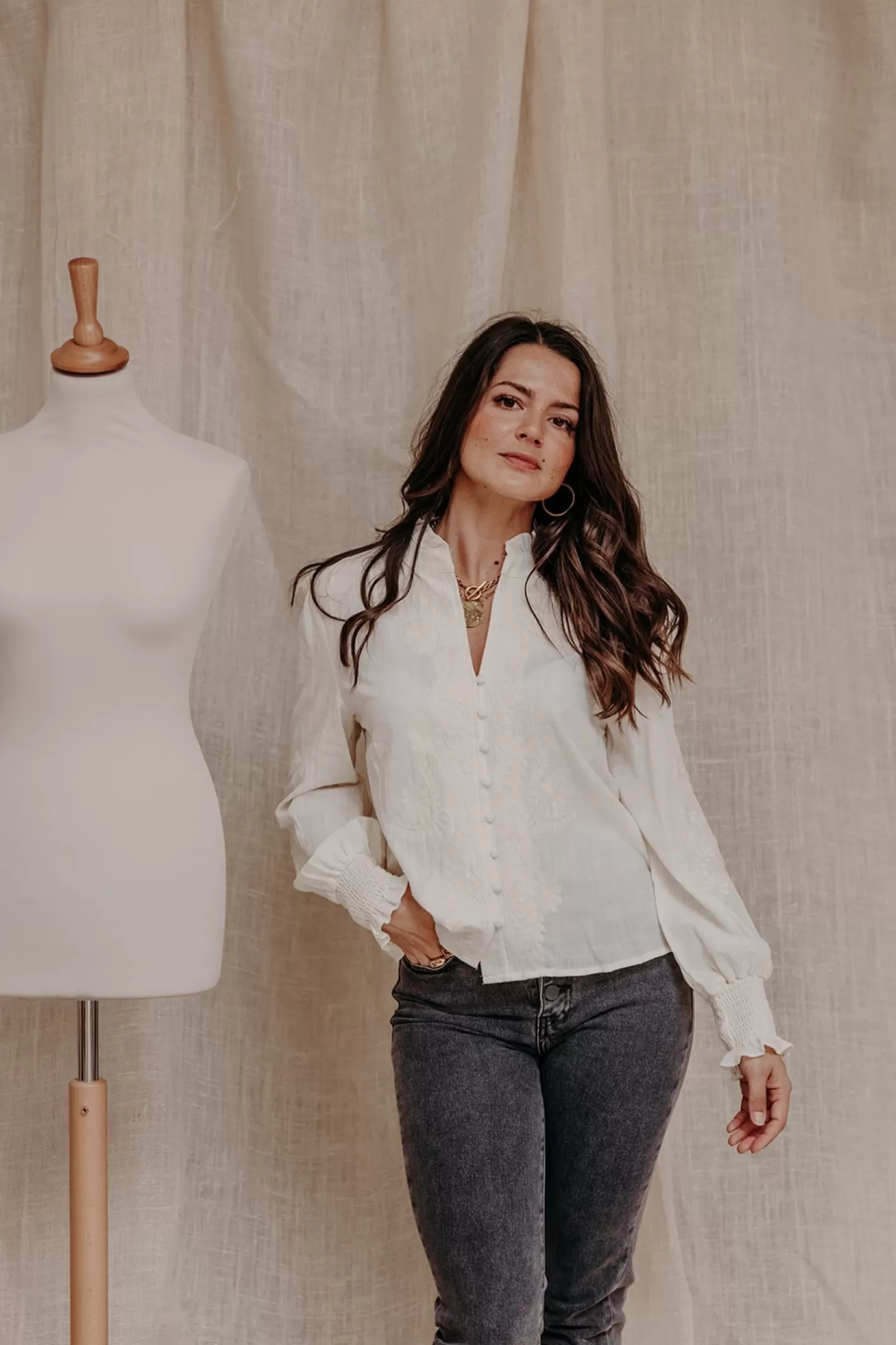 chemise_adrienne_4.webp Store Chemise ADRIENNE Chemise, Blouse, Tunique