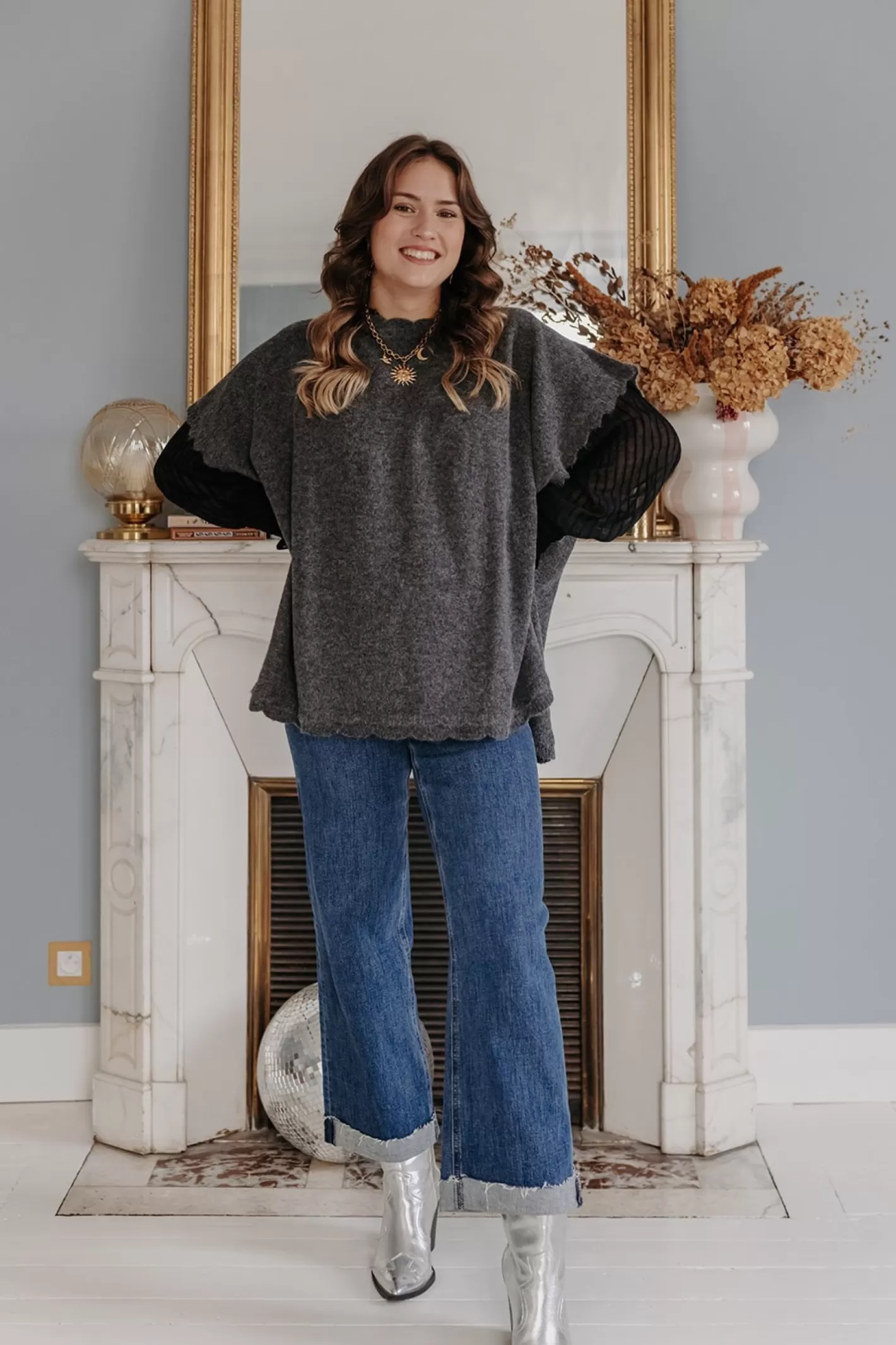 Outlet Poncho VISUMMER Pull, Gilet, Sweat